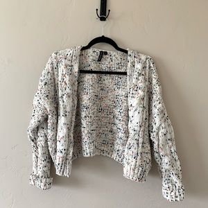 Cropped soft cardigan